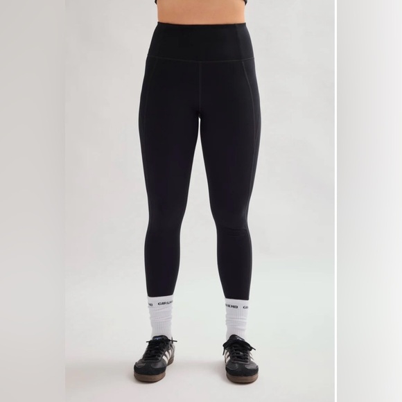 Girlfriend Collective Black Compressive High-Rise Leggings. - Picture 1 of 10